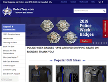 Tablet Screenshot of policetees.com